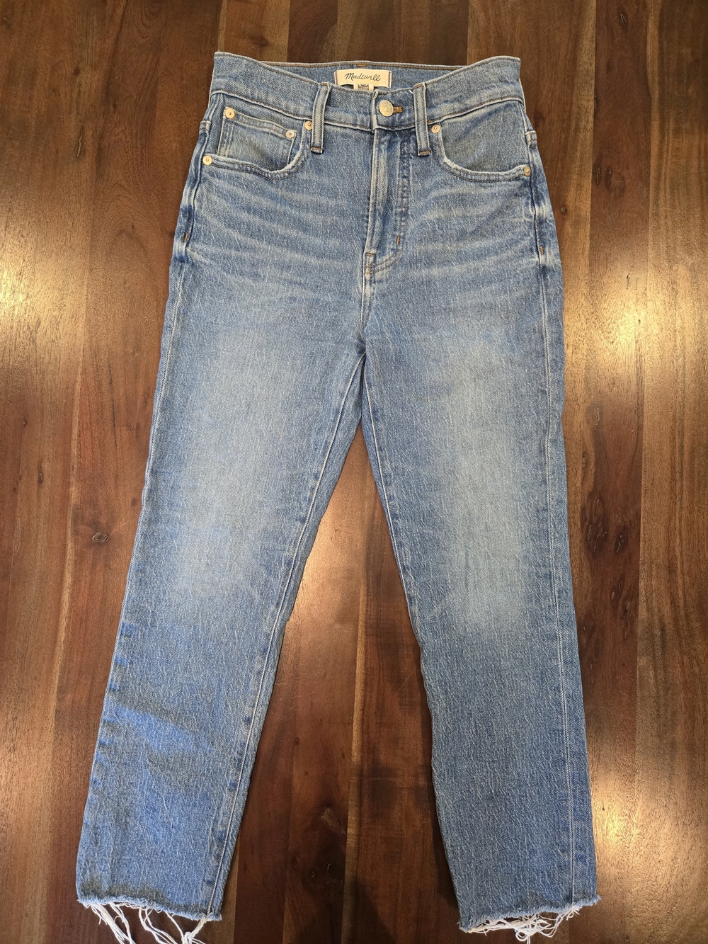 Madewell The Petite Perfect Vintage Jean in Enmore Wash Raw Hem 24P